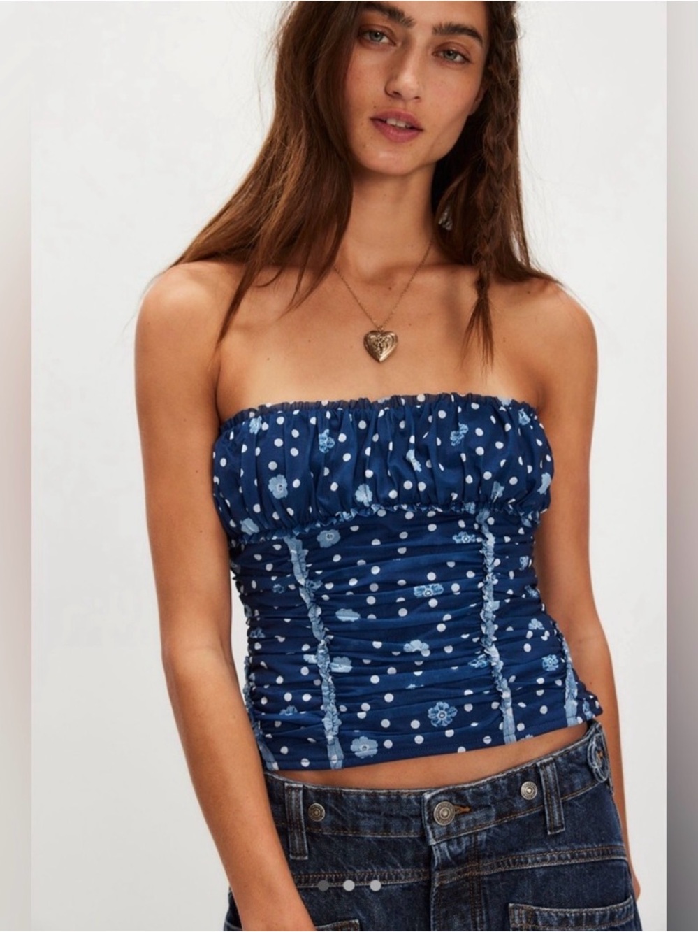 Free People Scottie Printed Tube Top